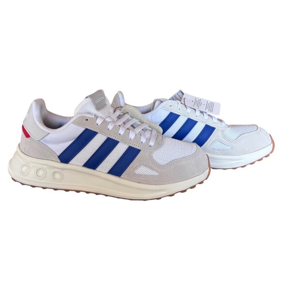 Adidas Run 84 Jogger Sneaker Men’s White/Blue Size 10 - Picture 3 of 14